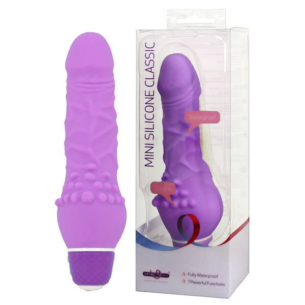Mini Silicone Classic - Purple 13.5 cm (5.25'') Vibrator - Naughty by Nature Adult Store