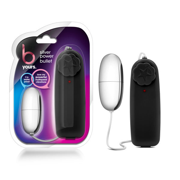 B Yours - Silver Power Bullet - Silver 5.3 cm - Naughty by Nature Adult Store