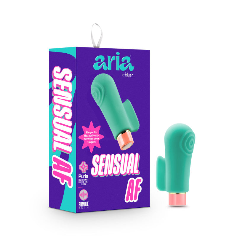Aria Sensual AF - Teal USB Rechargeable Stimulator - Naughty by Nature Adult Store