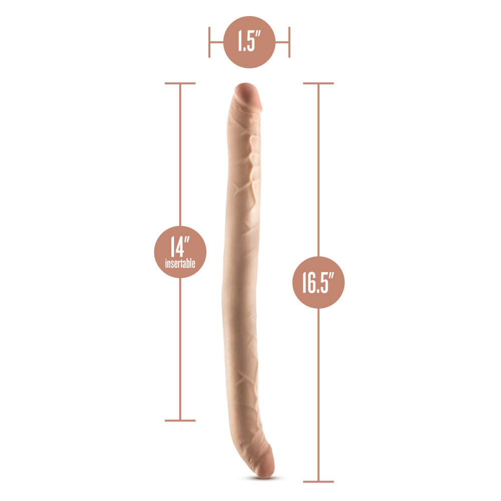 Dr. Skin Plus 16.5'' Posable Double Dong - Flesh 42 cm Double Dong - Naughty by Nature Adult Store
