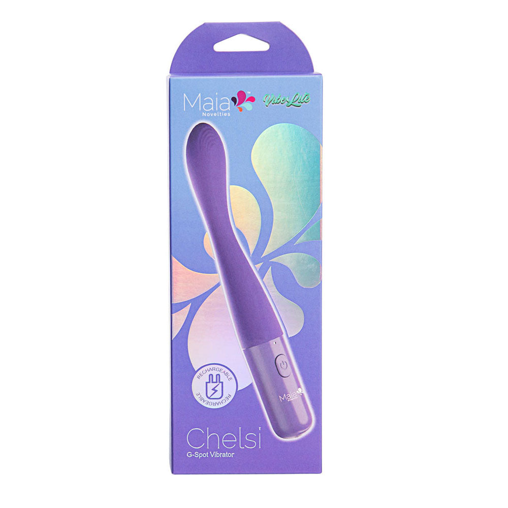Maia CHELSI - Purple USB Rechargeable Vibrator - Naughty by Nature Adult Store