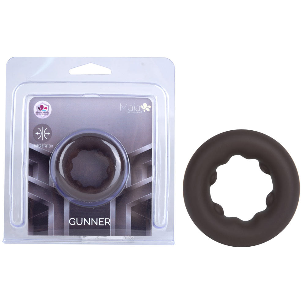 Maia Gunner Chocolate Dark Brown Cock Ring For Men