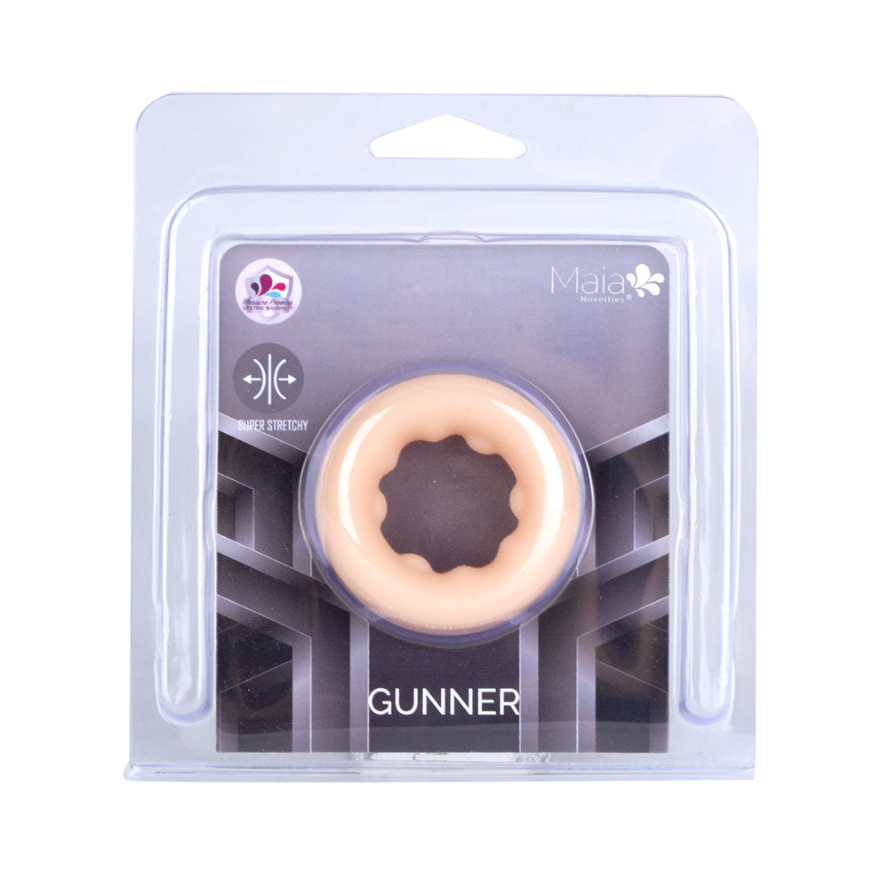 Maia Gunner Vanilla Flesh Cock Ring For Enhanced Sensation