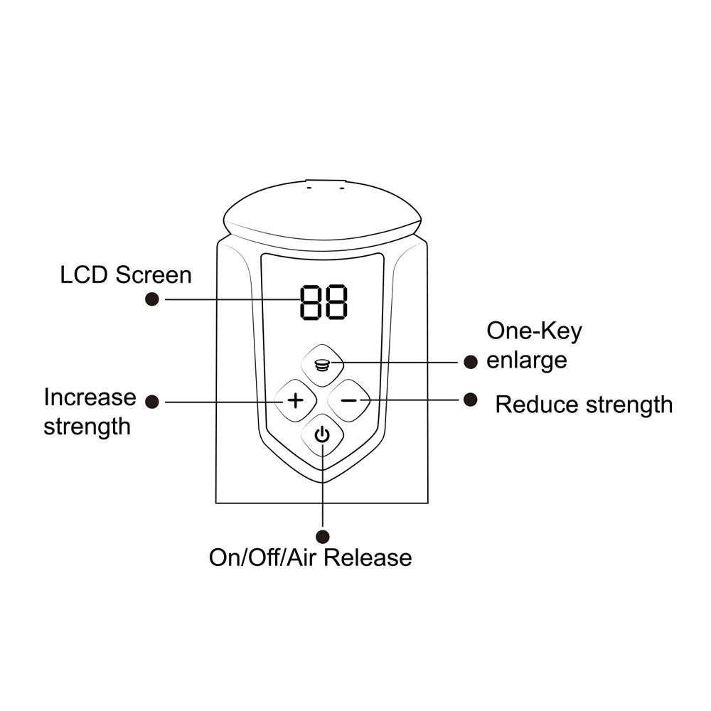Maia Archer Blue USB Rechargeable Automatic Penis Pump