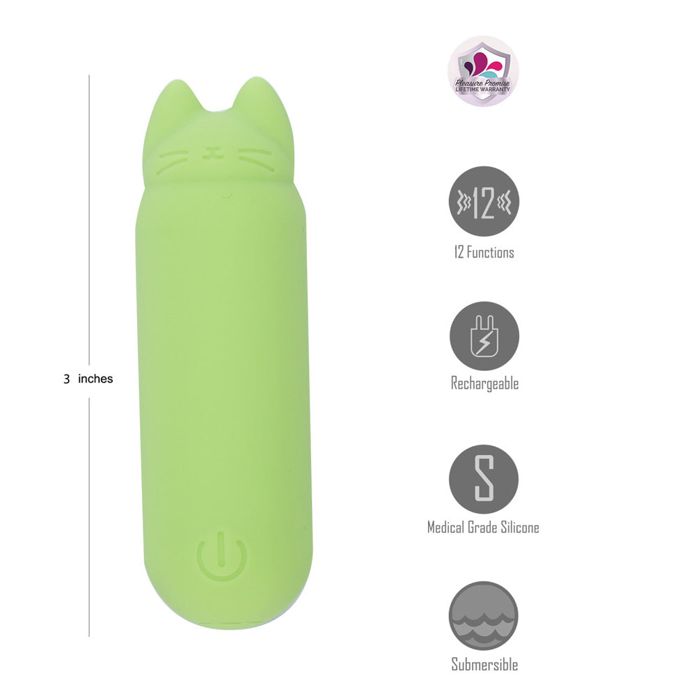 Maia Allie Green 7.6 Cm Vibrating Bullet