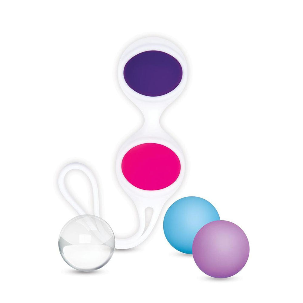 Bodywand Squeeze Mix & Match Kegel Set - Coloured Weighted Kegel Balls Set - Naughty by Nature Adult Store