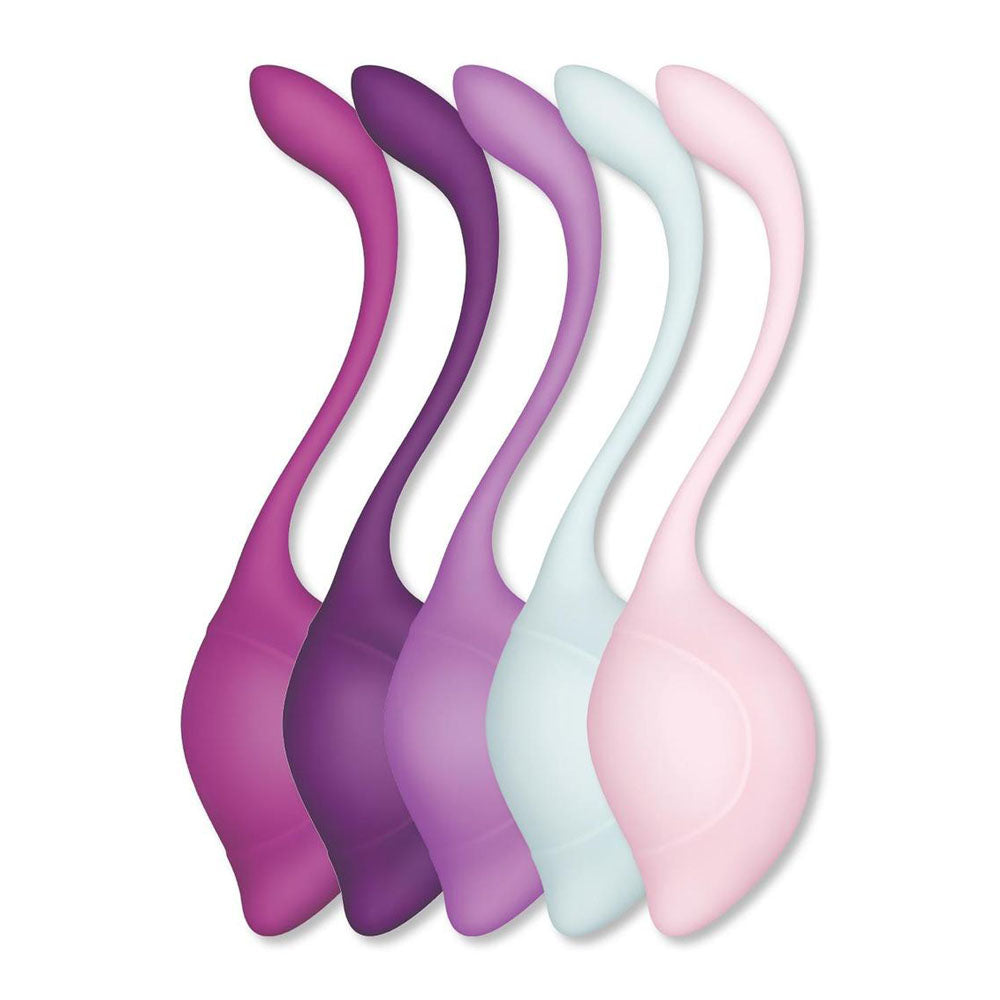 Bodywand Squeeze 5pc Teardrop Kegel Set - Weighted Kegel Set - 5 Piece Kit - Naughty by Nature Adult Store