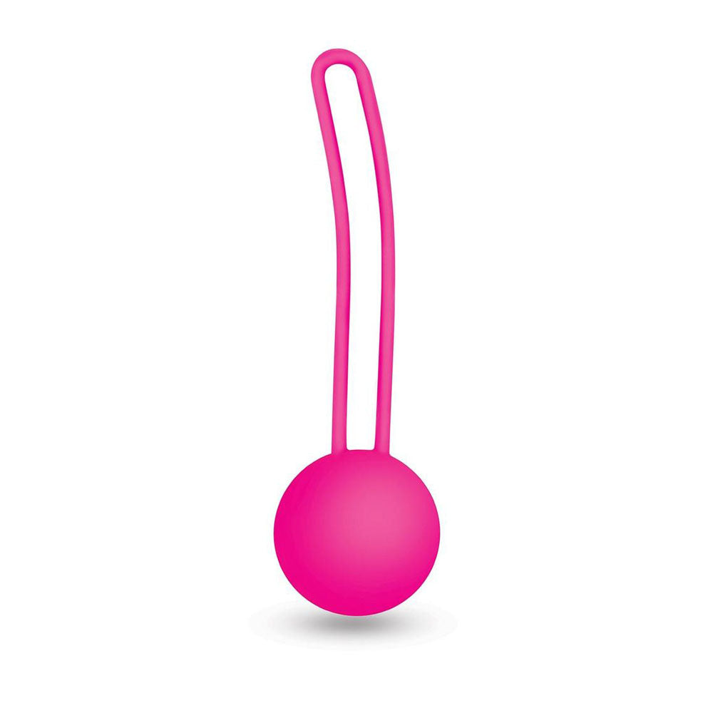 Bodywand Squeeze Single Ball Kegel Toner - Pink Kegel Ball - 37 grams - Naughty by Nature Adult Store