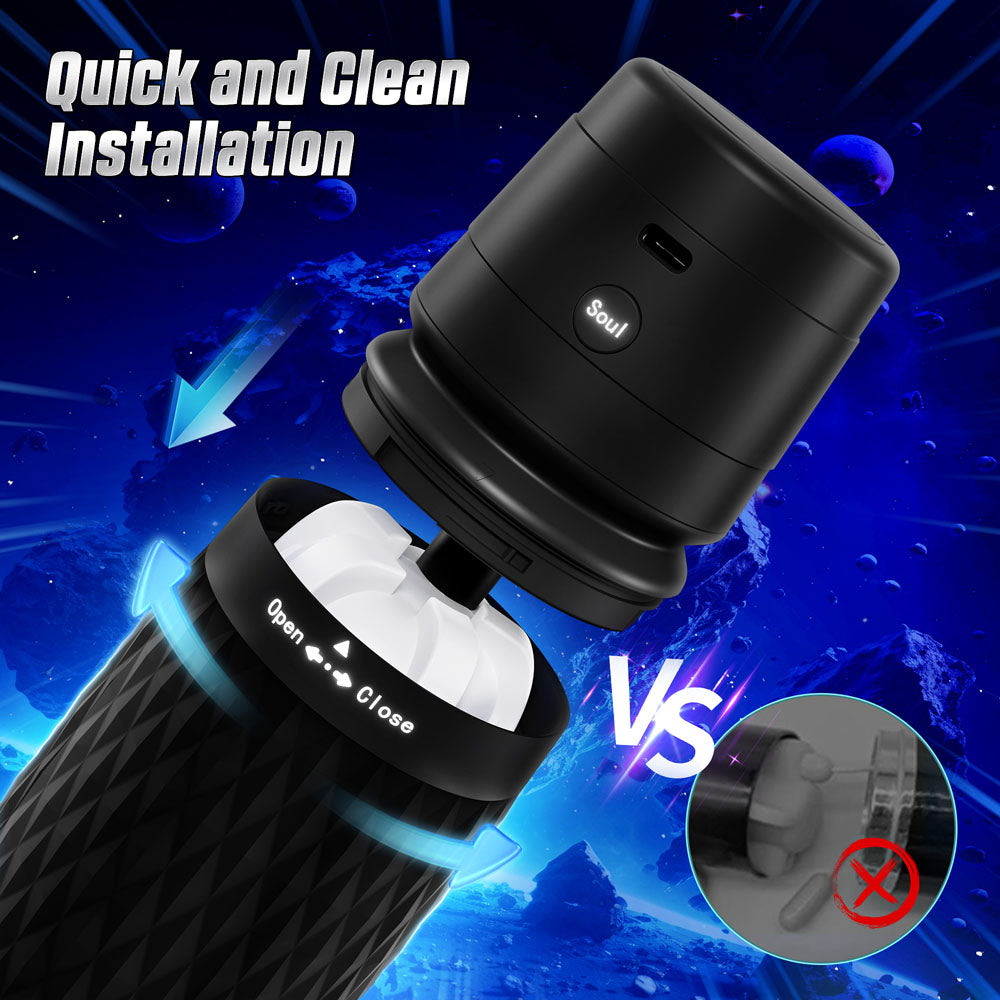 CyberSkin B-Warrior - Sucking & Vibrating Auto Masturbator - Naughty by Nature Adult Store