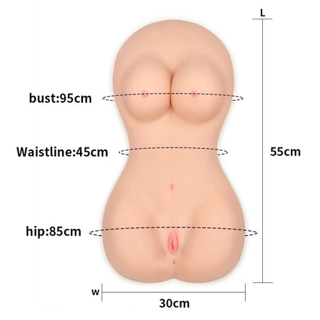 Feel Me Bare Mega Masturbator - Flesh Lifesize - Naughty by Nature Adult Store