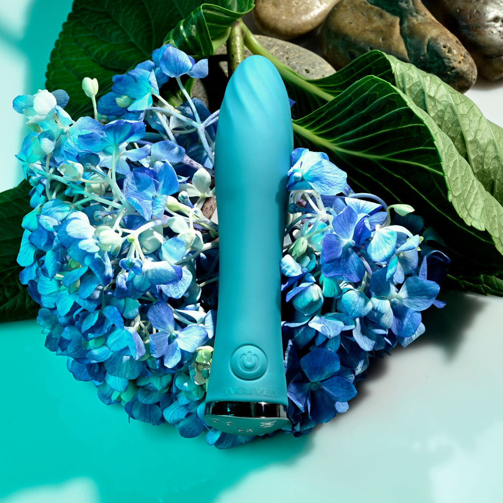 Evolved ULTRA WAVE - Blue 13 cm USB Rechargeable Mini Vibrator - Naughty by Nature Adult Store