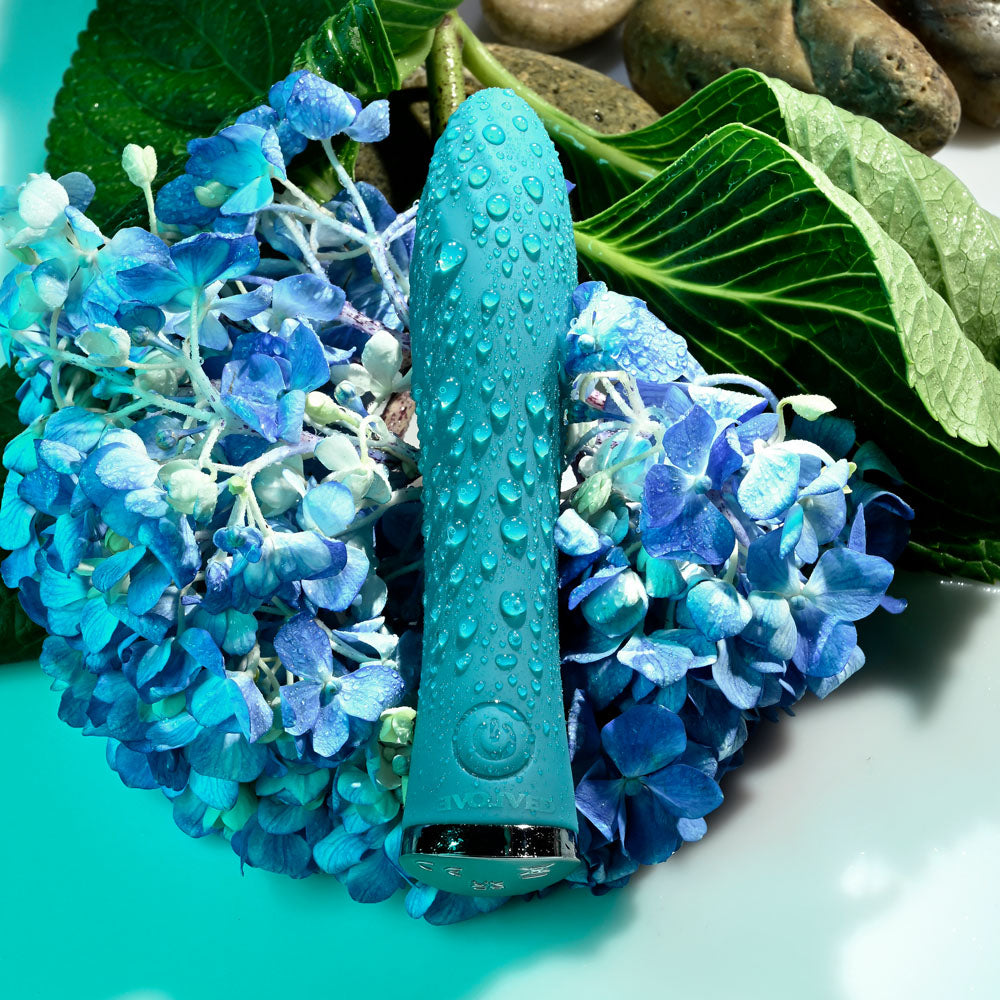 Evolved ULTRA WAVE - Blue 13 cm USB Rechargeable Mini Vibrator - Naughty by Nature Adult Store