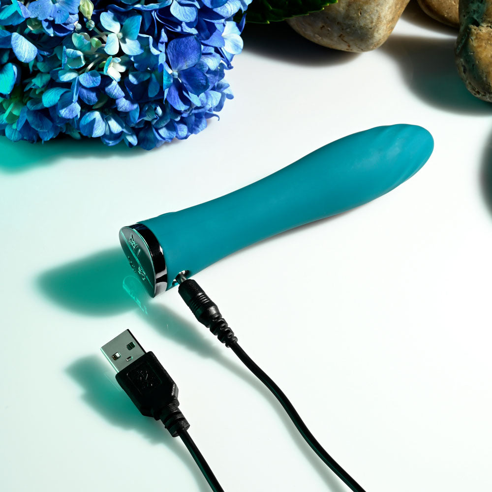 Evolved ULTRA WAVE - Blue 13 cm USB Rechargeable Mini Vibrator - Naughty by Nature Adult Store