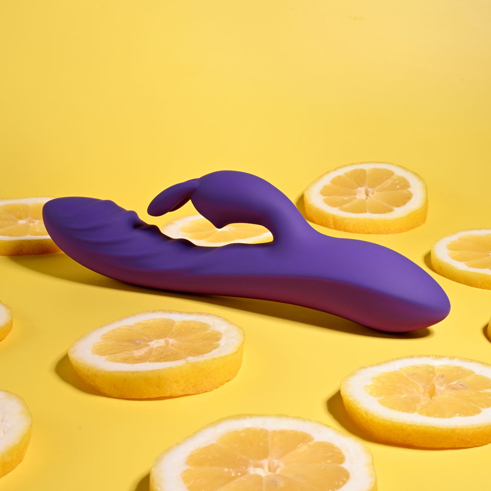 Evolved WAVY RABBIT - Purple 20.6 cm USB Rechargeable Rabbit Vibrator - Naughty by Nature Adult Store