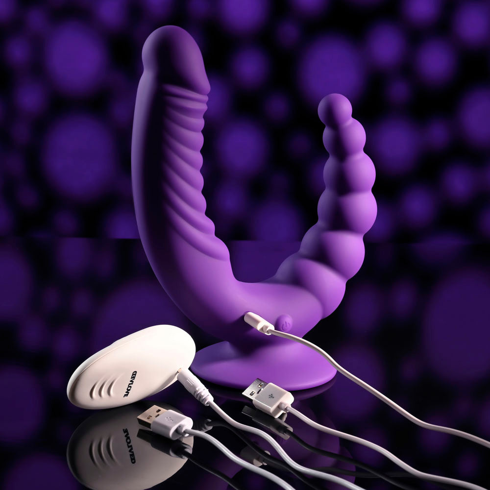 Evolved THE RIDER - Double Ended Vibrator with Wireless Remote