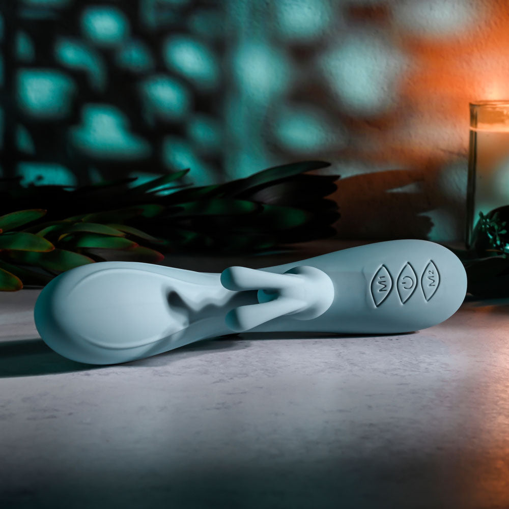 Evolved BOSS BUNNY - Baby Blue 20.1 cm Rabbit Vibrator