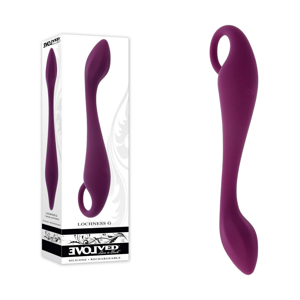 Evolved LOCHNESS G - Purple 19 cm USB Rechargeable Vibrator - Naughty by Nature Adult Store