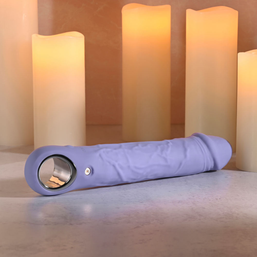 Evolved Large Fantasy Vibrator – Purple USB Rechargeable Toy