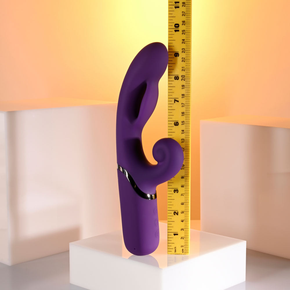 Evolved PLEASURE PUFF - Purple 24.1 cm Inflatable Rabbit Vibrator