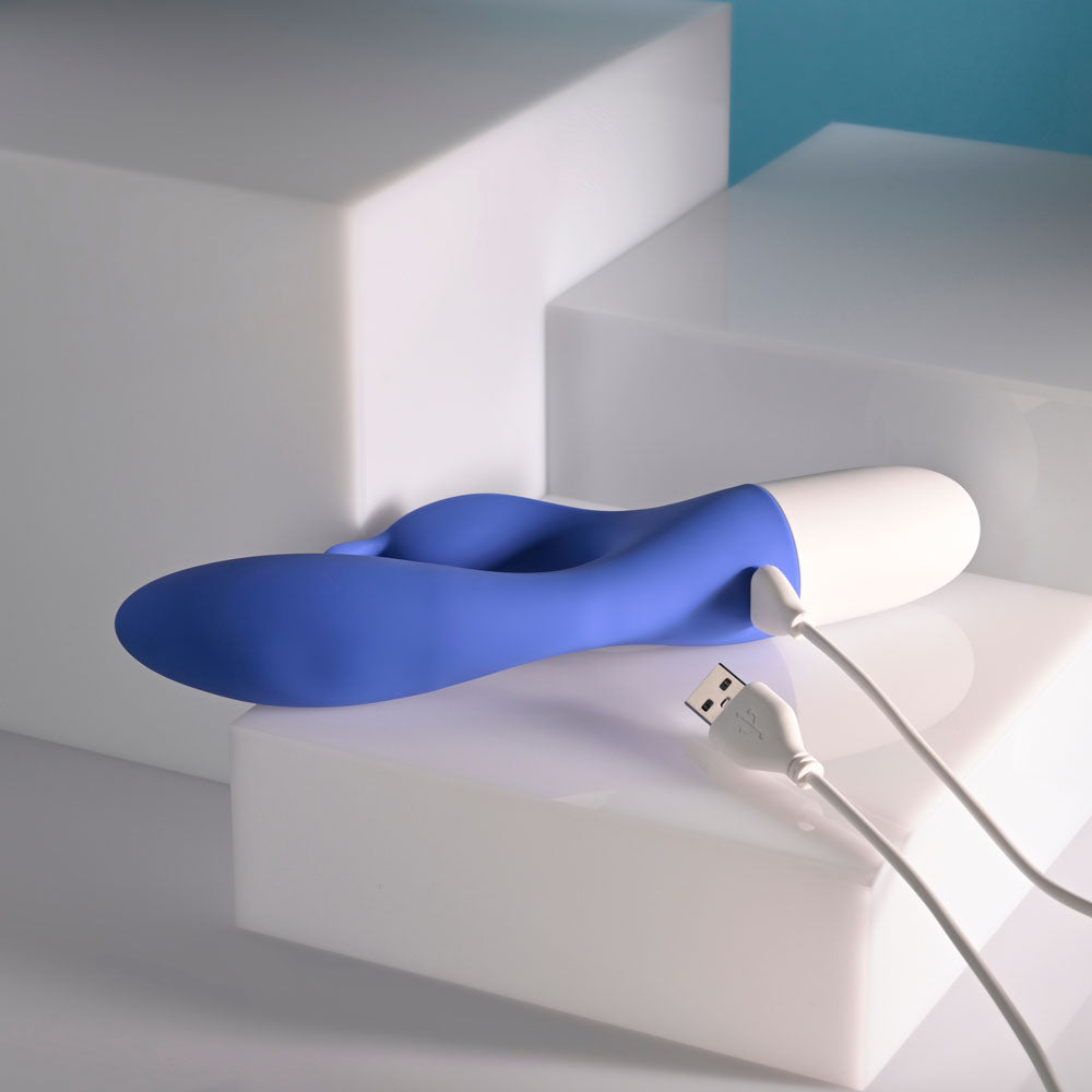Evolved Funny Bunny Blue 20 Cm USB Rechargeable Rabbit Vibrator