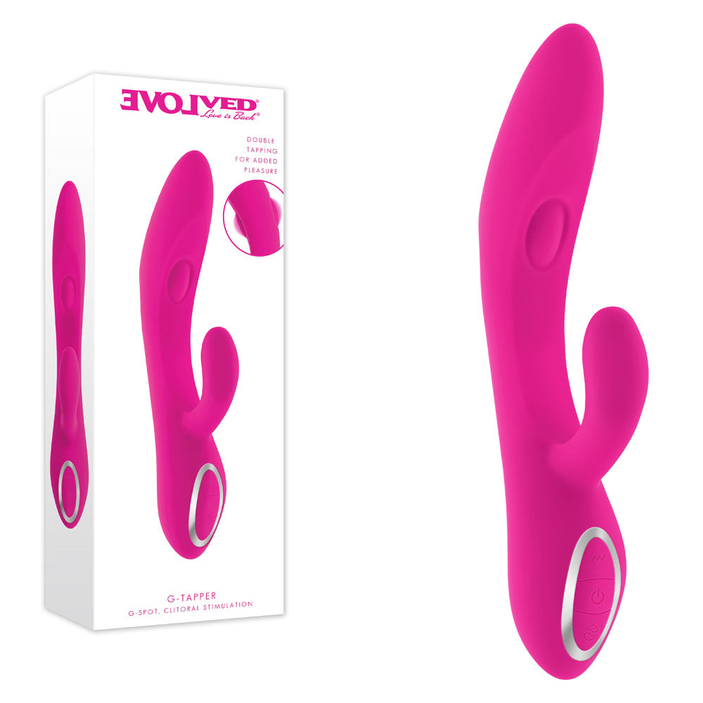 Evolved G Tapper Pink Rechargeable Rabbit Vibrator