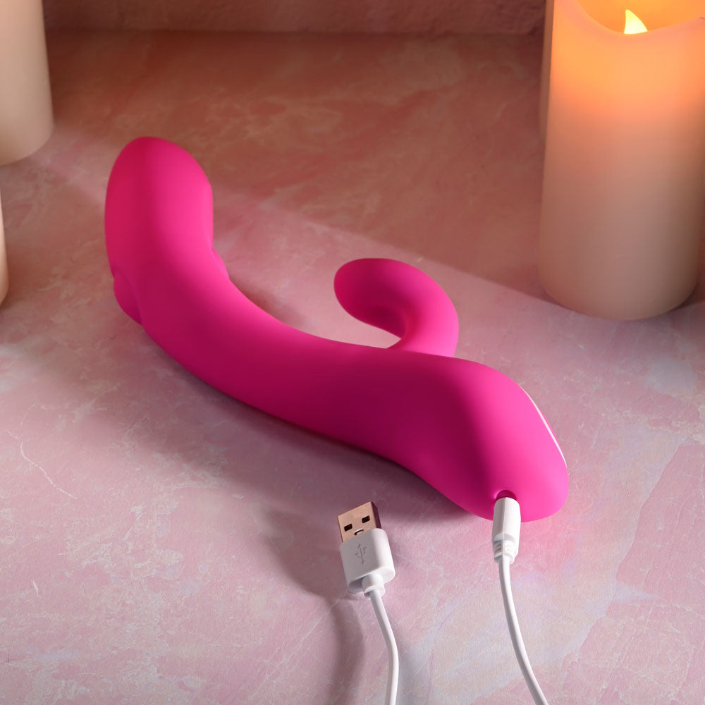 Evolved G Tapper Pink Rechargeable Rabbit Vibrator