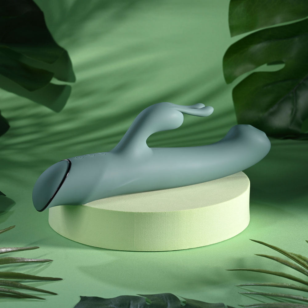 Evolved Satin Swirl Rabbit Vibrator 23cm Swirling Head