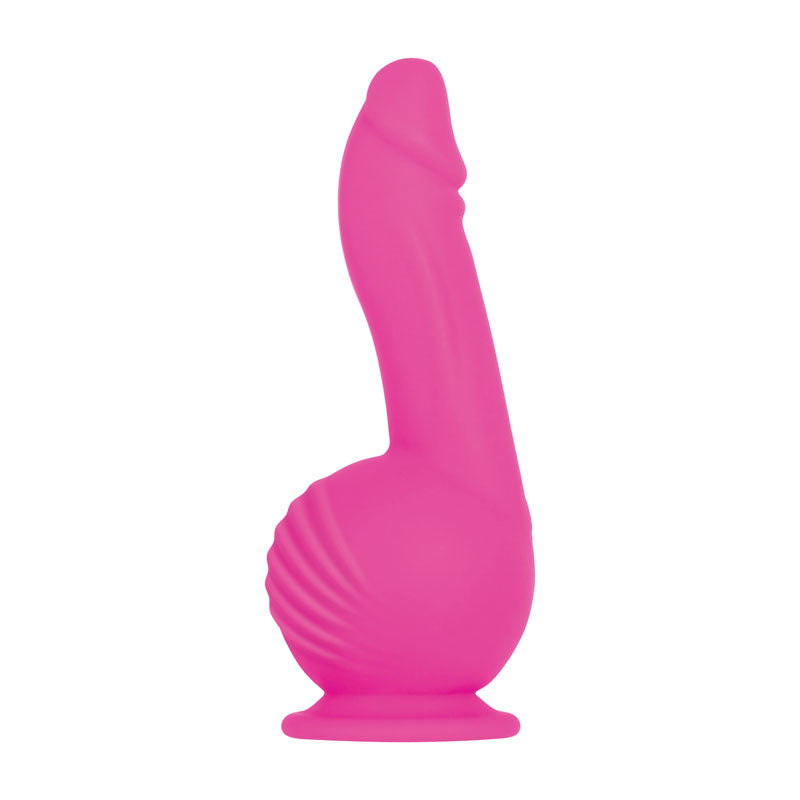 Evolved Ballistic - Pink 19 cm USB Rechargeable Vibrating Dong with Balls Motor & Remote - Naughty by Nature Adult Store