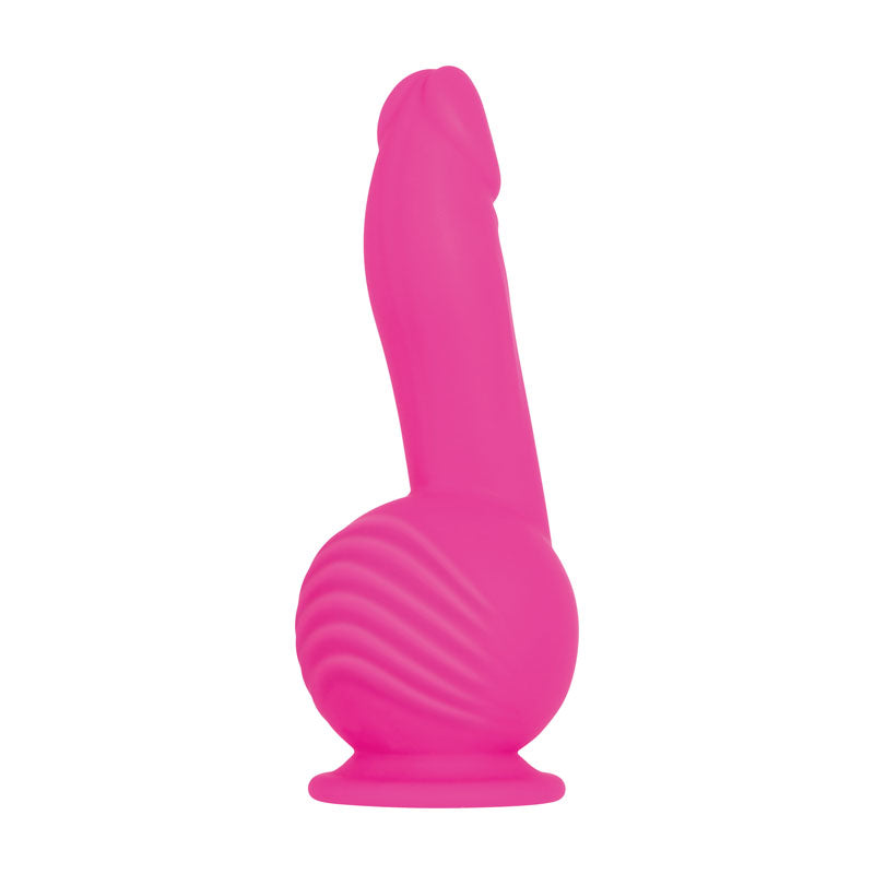 Evolved Ballistic - Pink 19 cm USB Rechargeable Vibrating Dong with Balls Motor & Remote - Naughty by Nature Adult Store