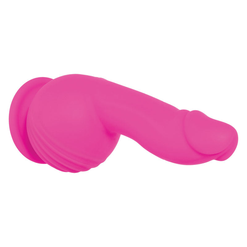 Evolved Ballistic - Pink 19 cm USB Rechargeable Vibrating Dong with Balls Motor & Remote - Naughty by Nature Adult Store