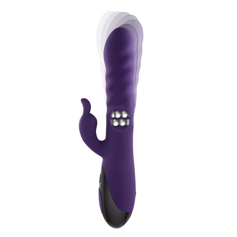 Evolved RASCALLY RABBIT - Purple 22.9 cm USB Rechargeable Rabbit Vibrator - Naughty by Nature Adult Store