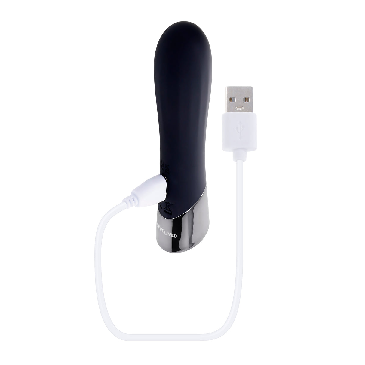 Evolved BACK IN BLACK - Black 11.9 cm USB Rechargeable Bullet