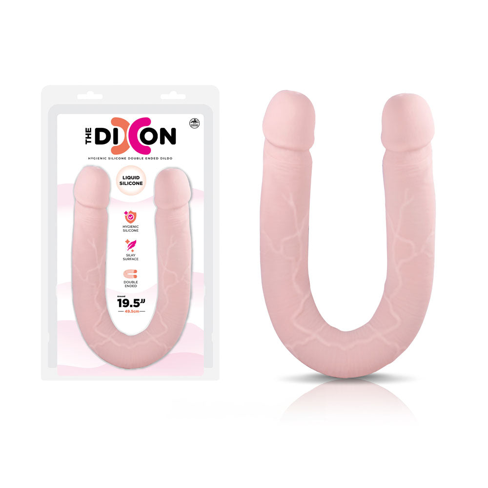 The Dixon - Flesh - Flesh 50 cm Silicone Double Dong - Naughty by Nature Adult Store