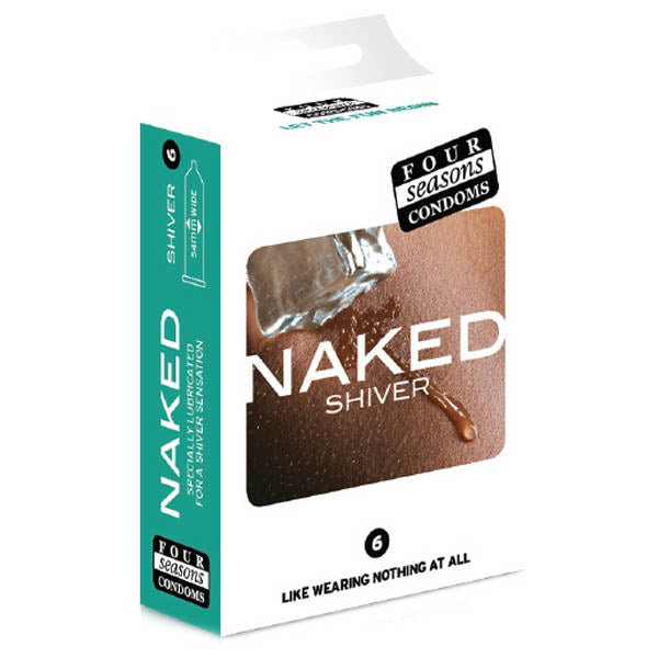 Naked Shiver - Ultra Thin Lubricated Condoms - 6 Pack - Naughty by Nature Adult Store