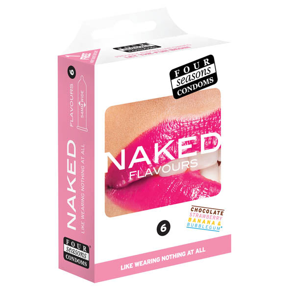 Naked Flavours - Ultra Thin Flavoured Condoms - 6 Pack - Naughty by Nature Adult Store