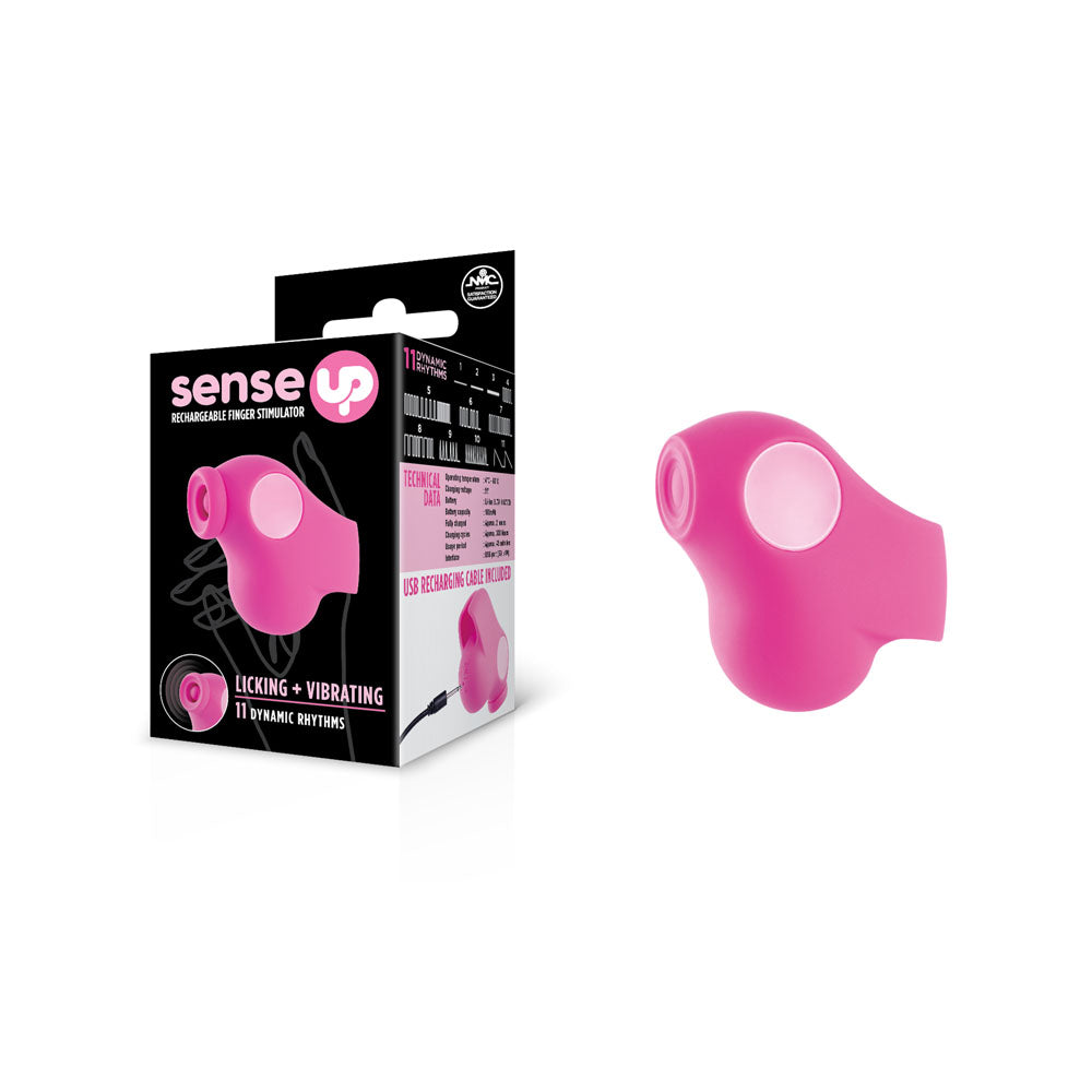 Sense Up - Pink USB Rechargeable Finger Stimulator - Naughty by Nature Adult Store