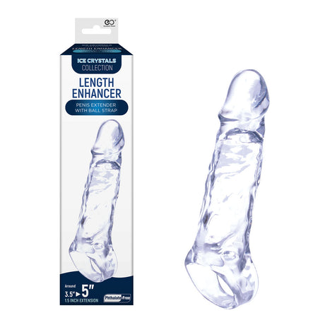 Ice Crystals 1.5 Inch Length Enhancer - Clear - Naughty by Nature Adult Store