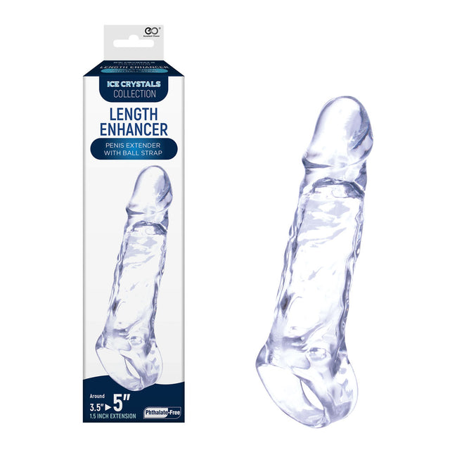 Ice Crystals 1.5 Inch Length Enhancer - Clear - Naughty by Nature Adult Store