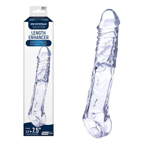 Ice Crystals 4 Inch Length Enhancer - Clear - Naughty by Nature Adult Store