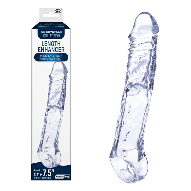 Ice Crystals 4 Inch Length Enhancer - Clear - Naughty by Nature Adult Store