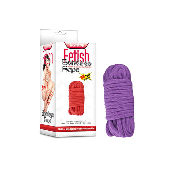 Fetish Bondage Rope - Purple - 10 m Length - Naughty by Nature Adult Store