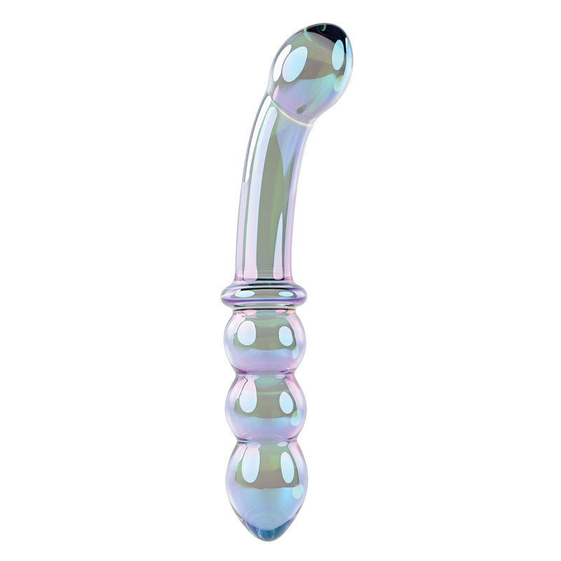 Gender X LUSTROUS GALAXY WAND - Blue/Violet Glass 18.5 cm Double Ended Massager - Naughty by Nature Adult Store