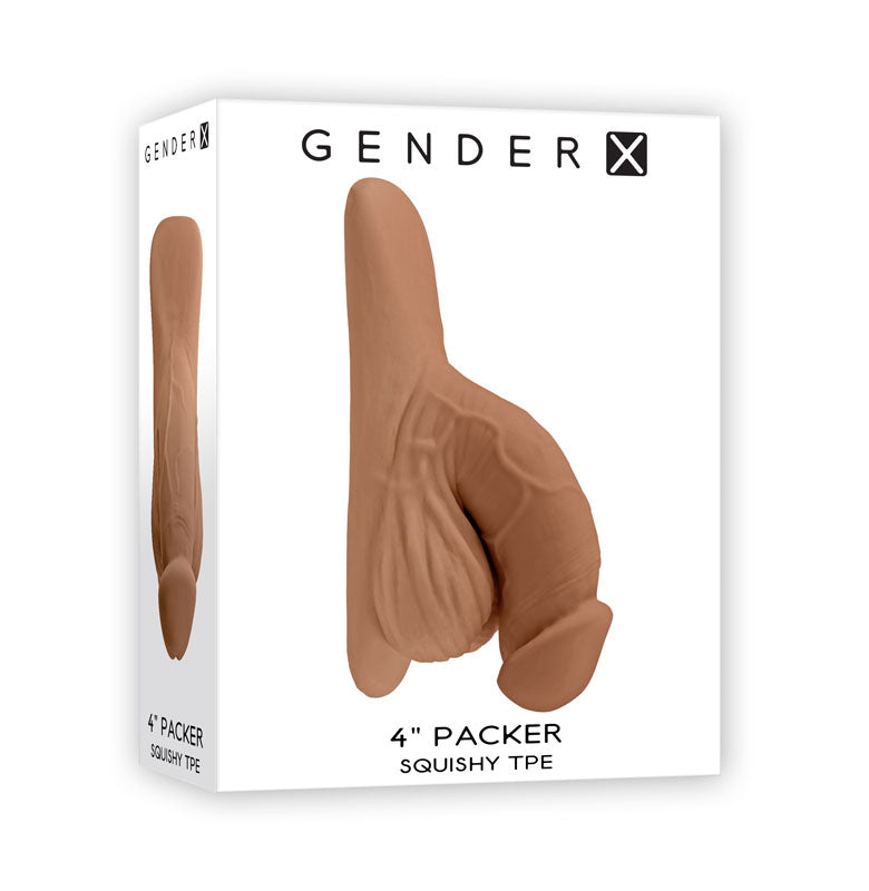 Gender X 4'' PACKER - Medium - Tan 10 cm Packer - Naughty by Nature Adult Store