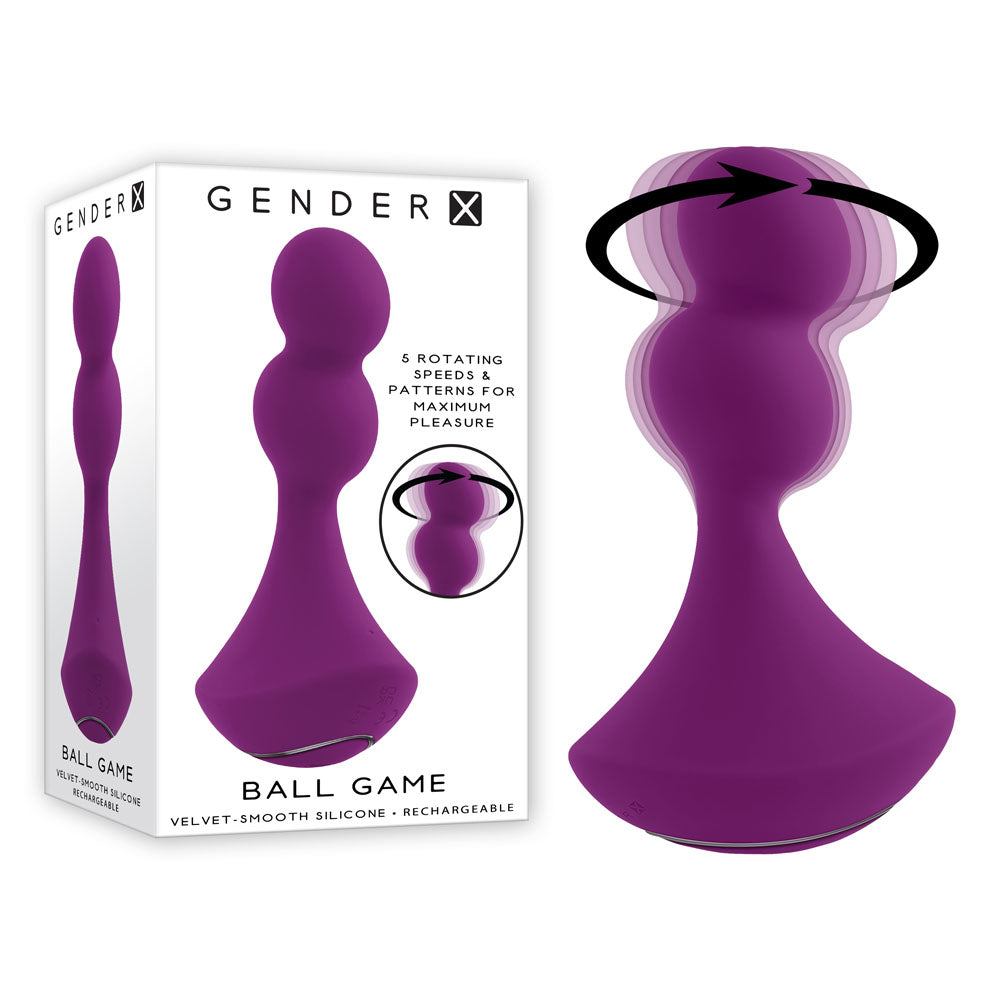 Gender X BALL GAME - Pink 13.5 cm USB Rechargeable Vibrating Butt Plug - Naughty by Nature Adult Store