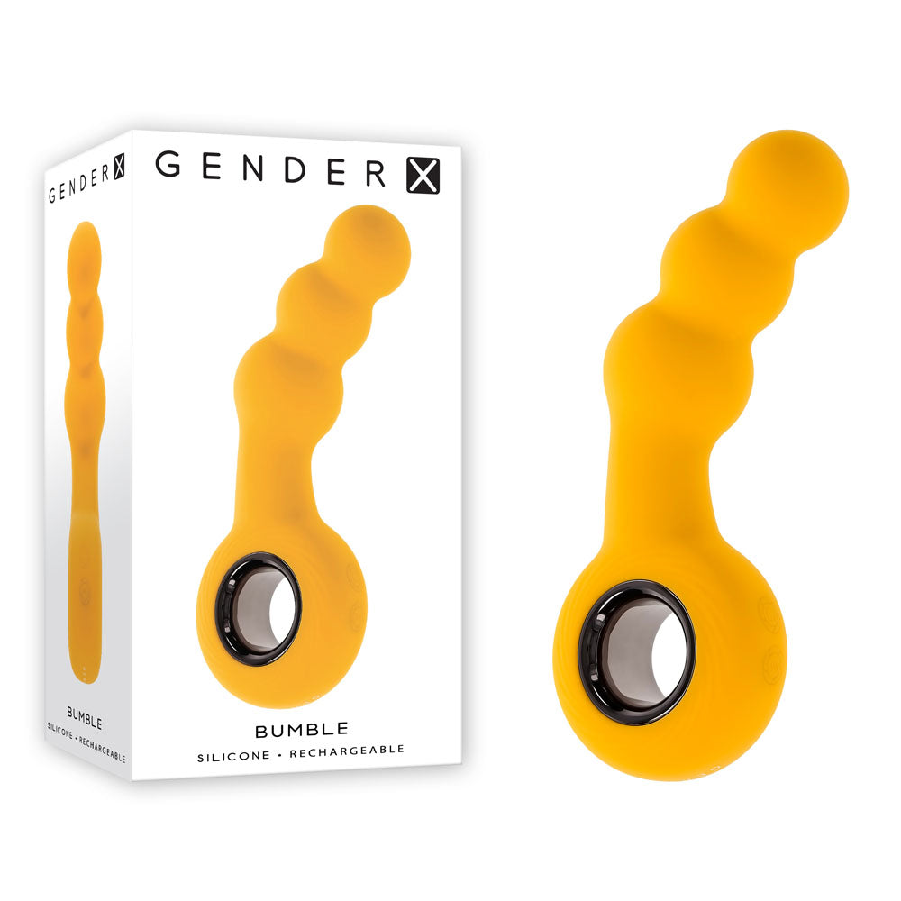 Gender X BUMBLE - Yellow 14.9 cm USB Rechargeable Butt Plug - Naughty by Nature Adult Store