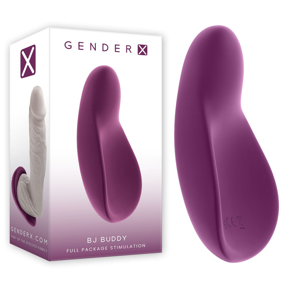 Gender X BJ Buddy Purple USB Rechargeable Vibrating Unisex Stimulator