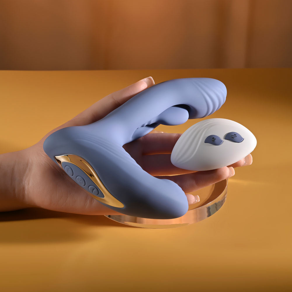 Gender X Flapjack Blue USB Rechargeable Flapping Vibrator