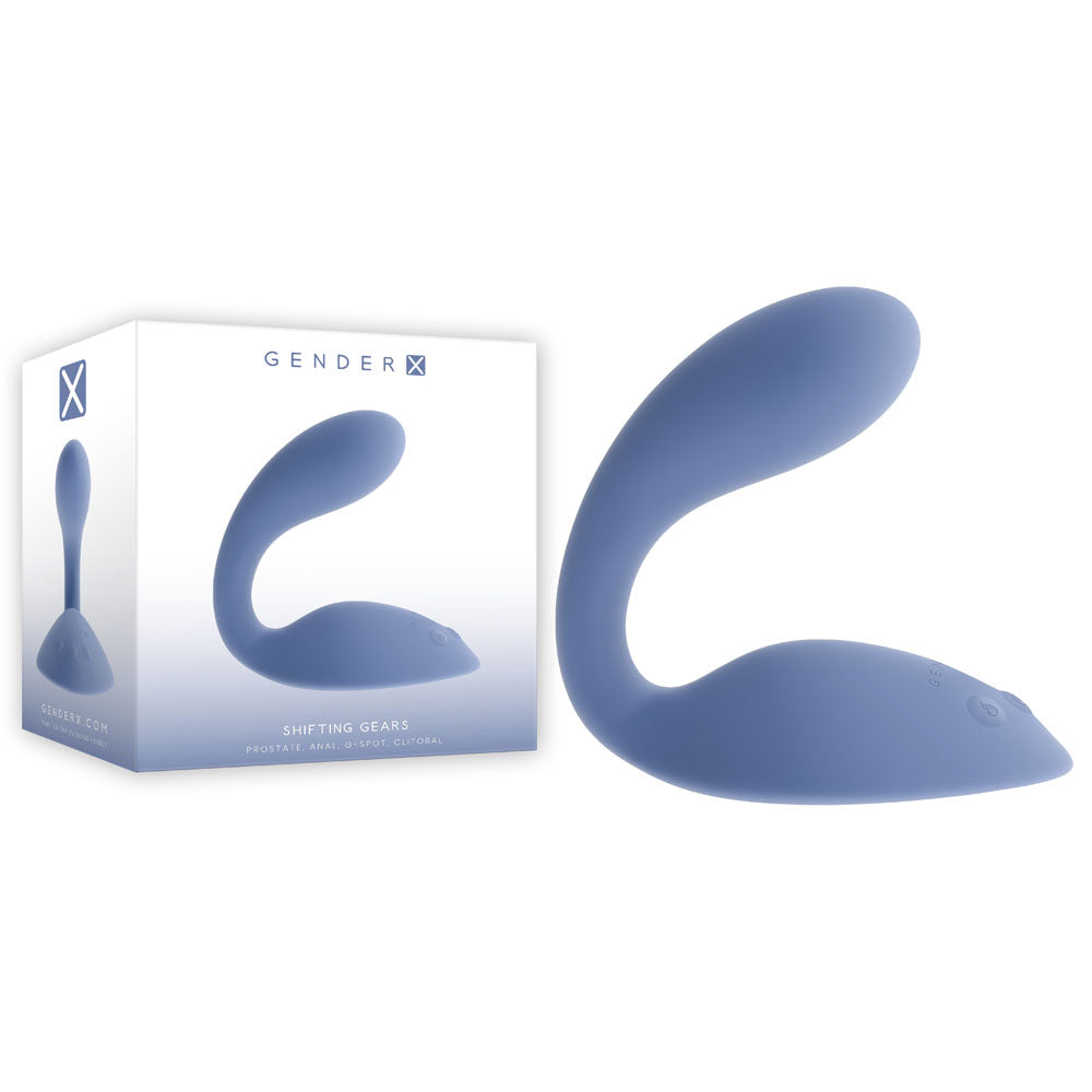 Gender X Shifting Gears Blue USB Rechargeable Vibrating Grinding Pad