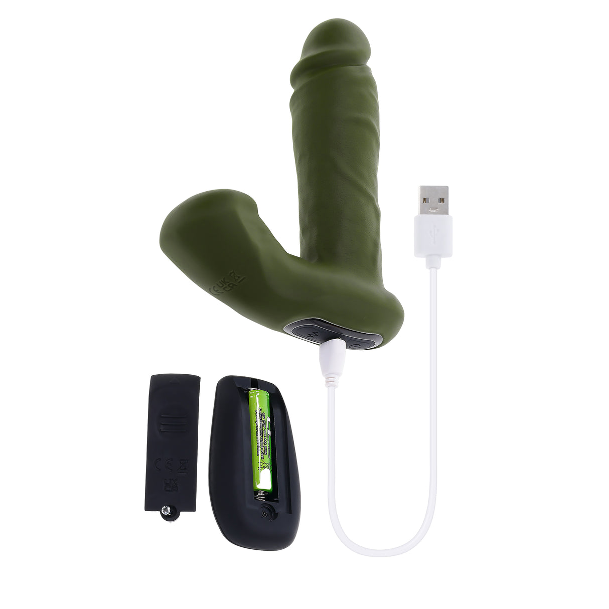 Gender X THE HUNK - 15.2 cm Thrusting Vibrator with Remote