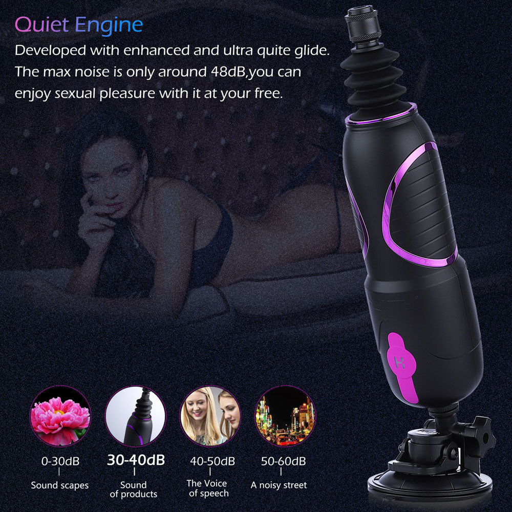 Hismith Pro Traveler 2.0 Mains Powered Portable Sex Machine App Control Remote